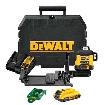 DeWALT groene laser 3 x 360° DCLE34031D1