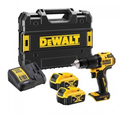 Dewalt Accu-klopboormachine 18V 2x5,0Ah DCD709P2T