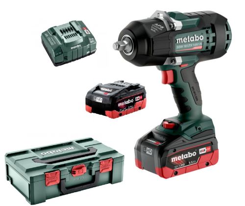 Metabo accu-slagmoersleutel SSW 18 LTX 1450 BL, 18V/2x5,5Ah - 602401660