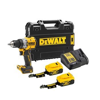 DeWALT 18V AKU boormachine 2x5Ah LR, lader, Tstak DCD805P2LRT