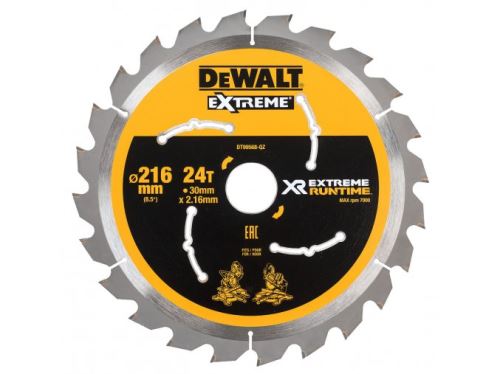 DeWALT Zaagblad (ideaal voor FLEXVOLT zagen) 216 x 30 mm, 24 tanden DT99568