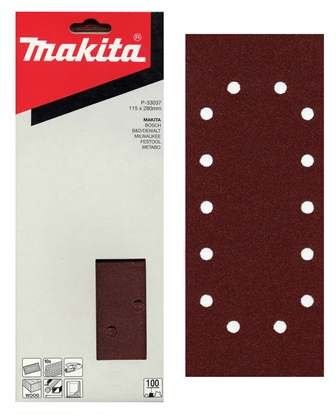 MAKITA schuurpapier 115x280 mm 14 gaten K150, 10 stuks P-33059