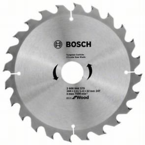 BOSCH Zaagblad Eco voor Hout 200x2,6/1,6x32 24T 2608644379