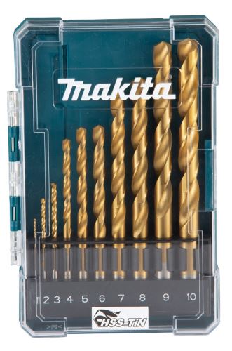 MAKITA borenset HSS-TiN Economisch voor metaal 10-dlg D-72849