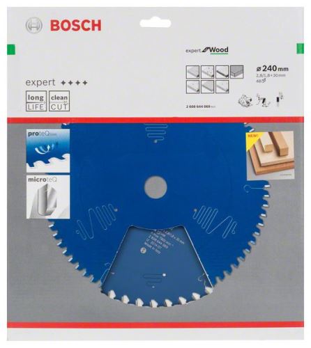 BOSCH Zaagblad Expert voor Hout 240 x 30 x 2,8 mm, 48 2608644069