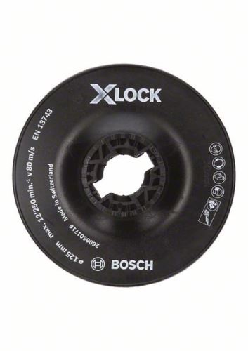 BOSCH X-LOCK Steunplaat, grof 125 mm, 12.500 tpm 2608601716