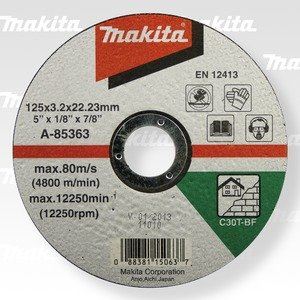 MAKITA schijfslijpsteen 125x3x22 mm A-85363