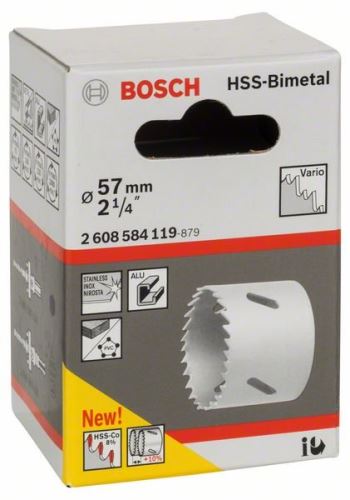 BOSCH HSS-bimetaal perforator voor standaard adapter 57 mm, 2 1/4" 2608584119