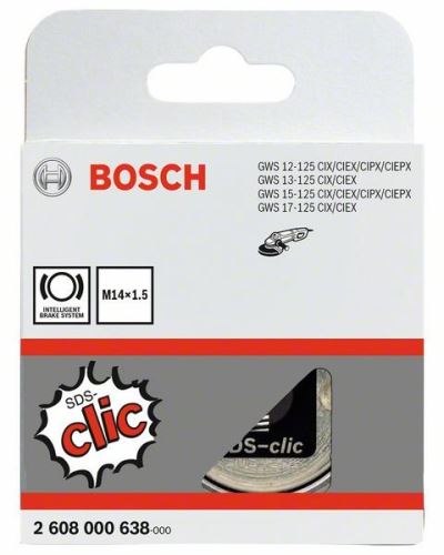 BOSCH Snelspanmoer SDS-clic M 14 x 1,5 mm M 14 x 1,5 mm 2608000638