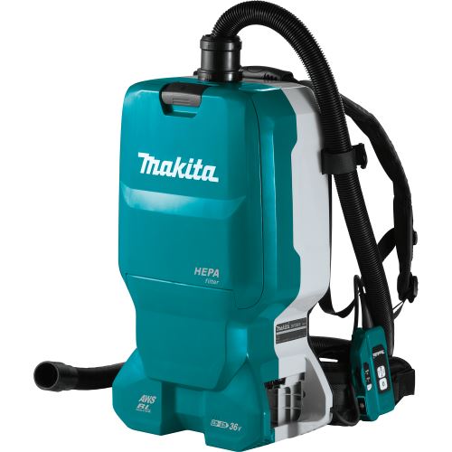 MAKITA Accu-rugzakstofzuiger met AWS Li-ion LXT 2x18V, zonder batterij DVC665ZU