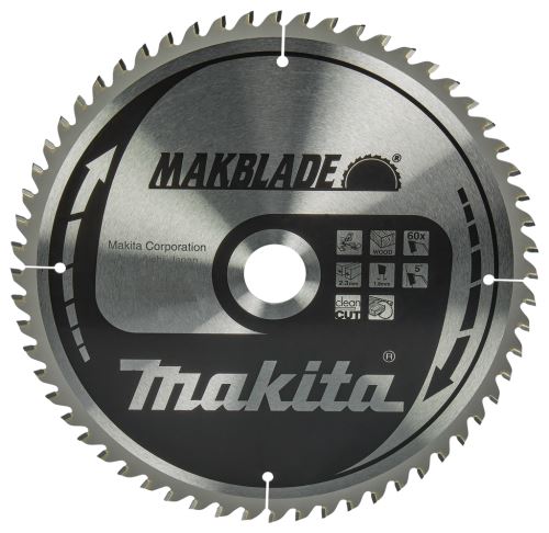 MAKITA houtzaagblad MAKBLADE 260x2,3x30 mm 60 tanden B-32801