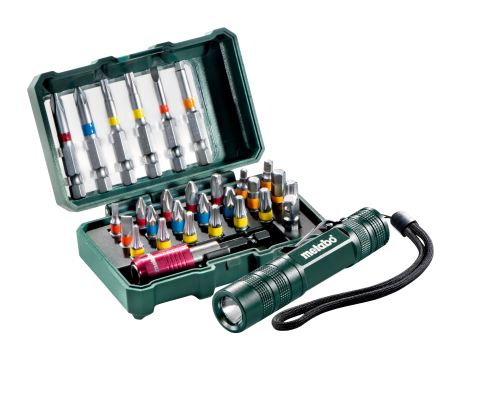 METABO Bitset (29-delig) + zaklamp 626721000