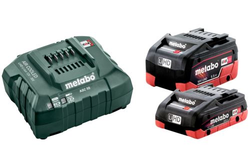 METABO Basisset (lader + accu's) 18V / LiHD 1 x 4,0 Ah + 1 x 5,5 Ah 685160000