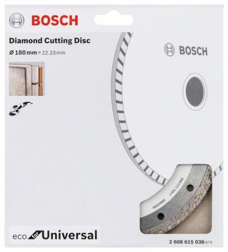 BOSCH Diamantdoorslijpschijf ECO Voor Universeel 180x22,23x2,6x7 2608615038