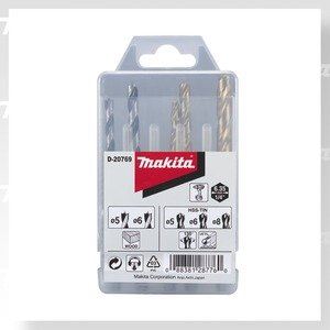 MAKITA metaal-/houtborenset 5;6;8/5;6 mm, ZESKANT schacht 1/4", 5-dlg D-20769