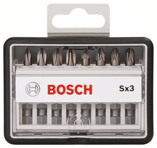 BOSCH 8-delige schroevendraaierbitset Robust Line, Sx Extra-Hart 49 mm, 8-delige set 2607002558