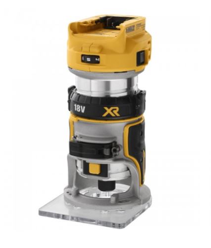 DeWALT Draadloze 18V opvouwbare bovenfrees zonder accu DCW600N