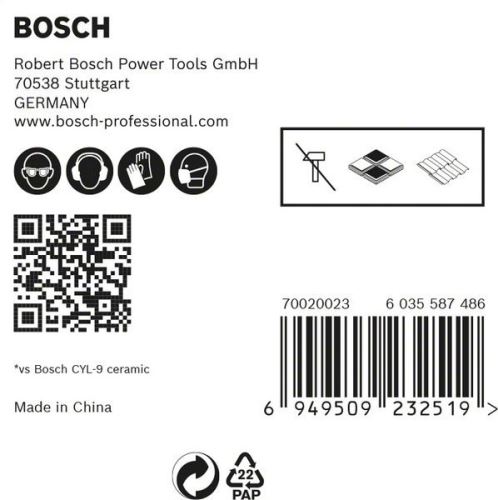 BOSCH EXPERT HEX-9 HardCeramic 6 mm pak 5 stuks 2608900599