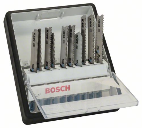 BOSCH 10-delige set zaagbladen Robust Line Metal Expert, met schacht TT 118 G; T 118 A; T118B; T 118 EOF; T 118 AF; T 118BF; T118GFS; T 227 D; T 127 D; T 123 X 2607010541