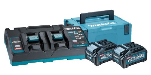 MAKITA Li-ion XGT 40V set 2 stuks BL4040+1 stuks DC40RB+1 stuks Makpac 191U00-8