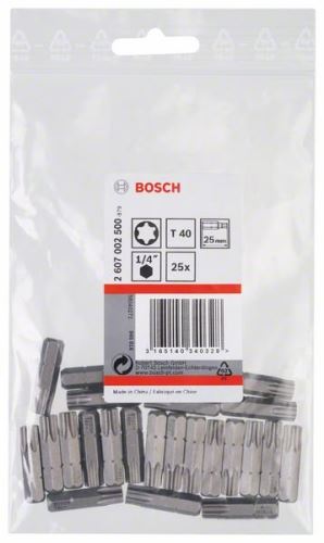 BOSCH Schroevendraaierbit extra hard Extra-Hart T40, 25 mm (25 stuks) 2607002500