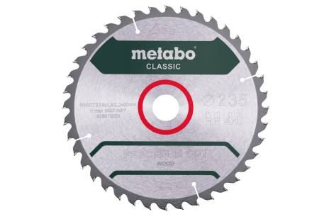 METABO Zaagblad "precisiegezaagd hout - klassiek", 235x30 mm, 40 tanden, 15° 628679000