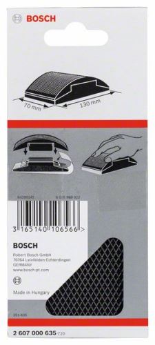 BOSCH Blok voor handmatig slijpen 70 x 130 mm 2607000635