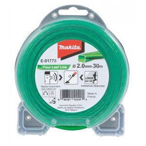 MAKITA snaar nylon 2,0 mm, groen, 30m, speciaal voor accumachines E-01775