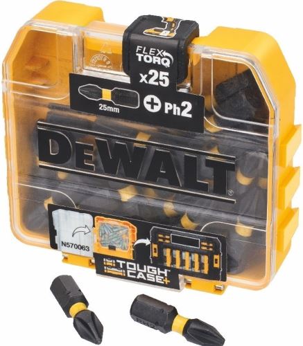 DeWALT Ph 2 FLEXTORQ bitset (25 stuks) DT70555T