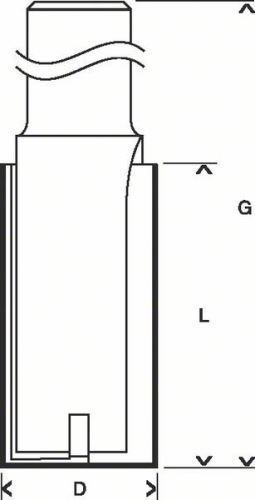 BOSCH Groeffrees 8 mm, D1 8 mm, L 31,8 mm, G 70 mm 2608629359