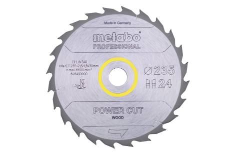 METABO Zaagblad "power cut wood - professional", 315 x 30 mm, 24 tanden, 20° 628016000