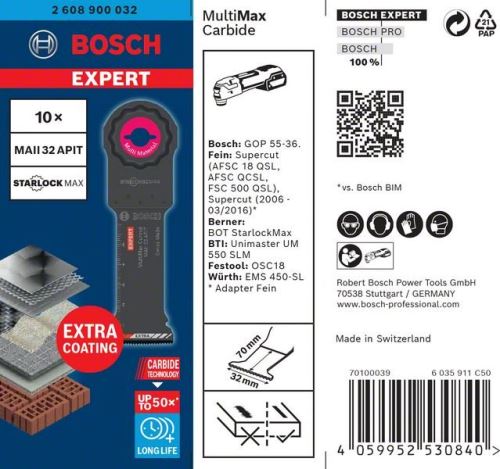 BOSCH EXPERT STARLOCKMAX MAII32APIT, 10 stuks 2608900032