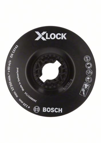 BOSCH X-LOCK steunplaat, fijn 125 mm, 12.500 tpm 2608601714