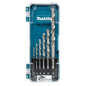 MAKITA metaalborenset HSS-G 2,3,4,5,6,8 mm D-75742