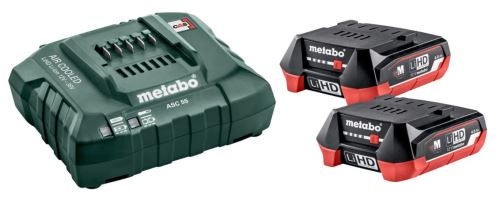 METABO Basisset (lader + accu's) 12 V / 2 x LiHD 4,0 Ah 685301000