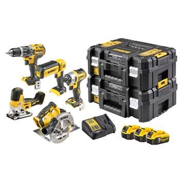 DeWALT 18V combo Accu gereedschapset, 3x Accu DCK500P3T