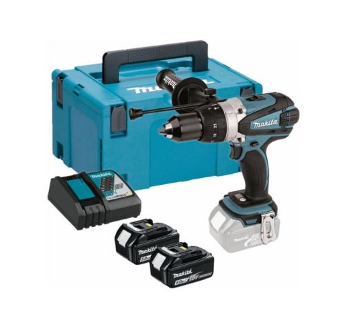 Makita Accu-slagschroevendraaier Li-ion LXT 18V/5,0 Ah, Makpac DHP458RTJ