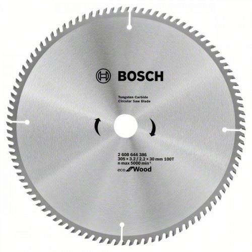 BOSCH Zaagblad Eco voor Hout 305x3,2/2,2x30 100T 2608644386