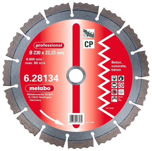 METABO Diamantschijf 150x22,23 mm, professioneel, CP 628132000