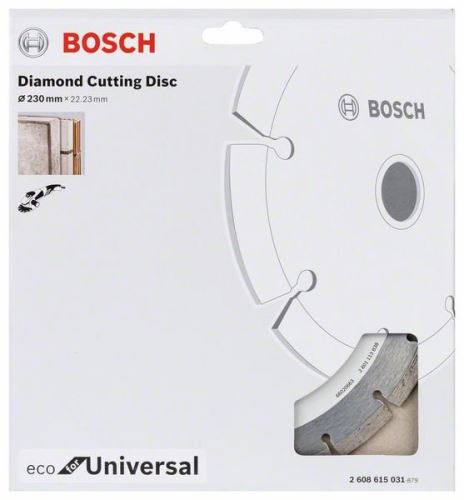 BOSCH Diamantdoorslijpschijf ECO Voor Universeel 115.x22.23x2.0x7 (10 stuks) 2608615040