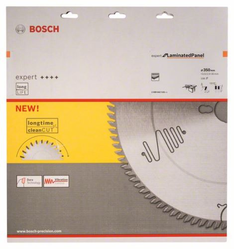 BOSCH Zaagblad Expert voor Gelamineerd Paneel 350 x 30 x 3,5 mm, 108 2608642518