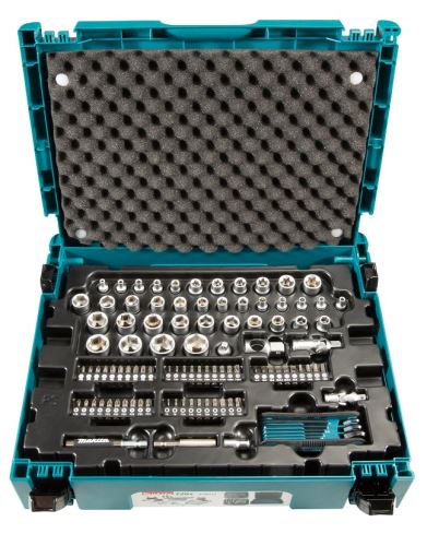 MAKITA set sleutels, moeren, bits, 120 stuks, Makpac E-08713