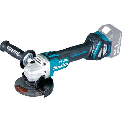 Makita Aku haakse slijper 125 mm met regeling Li-ion 18V