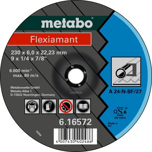 METABO Slijpschijf - staal 125x6x22,2 mm 616730000