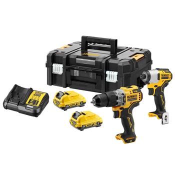 DeWALT 12V accu compacte gereedschapsset, 2x accu, TSTAK DCK2111L2T