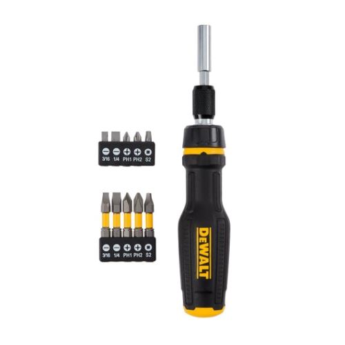 DeWALT Telescopische ratelschroevendraaier Multi-Bit, inclusief 1e schroefbits DWHT68001-0