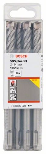 BOSCH Hamerboor SDS-plus-5X 14 x 100 x 160 mm (10 stuks) 2608833908