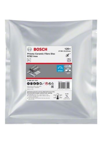 BOSCH EXPERT PRISMA fiberschijf R782,180,P120,25 stuks 2608621831