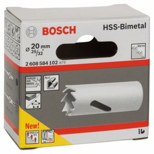 BOSCH HSS-bimetaal perforator voor standaard adapter 20 mm, 25/32" 2608584102