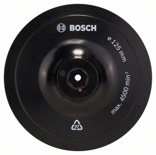 BOSCH Bevestigingsplaat met klittenband 125 mm, 8 mm 1609200154